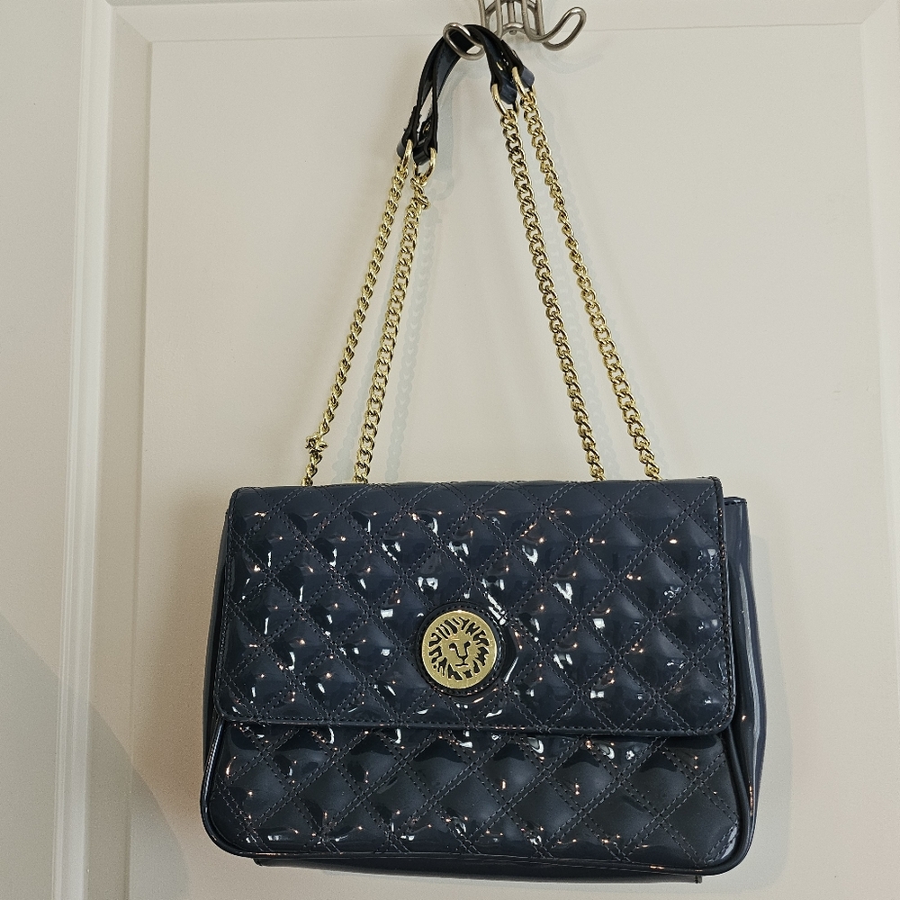 Anne Klein Quilted Patent leather bag
